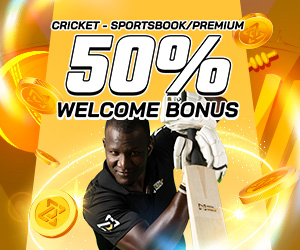 Cricket – Sportsbook/Premium 50% Welcome Bonus